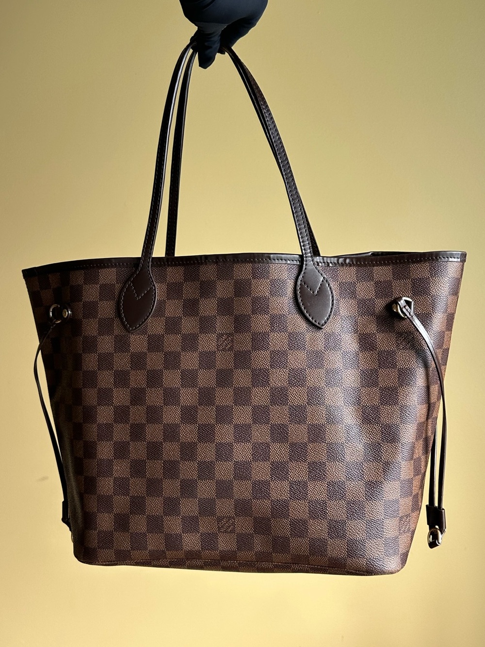Louis Vuitton Neverfull MM Damier Ebene Tote